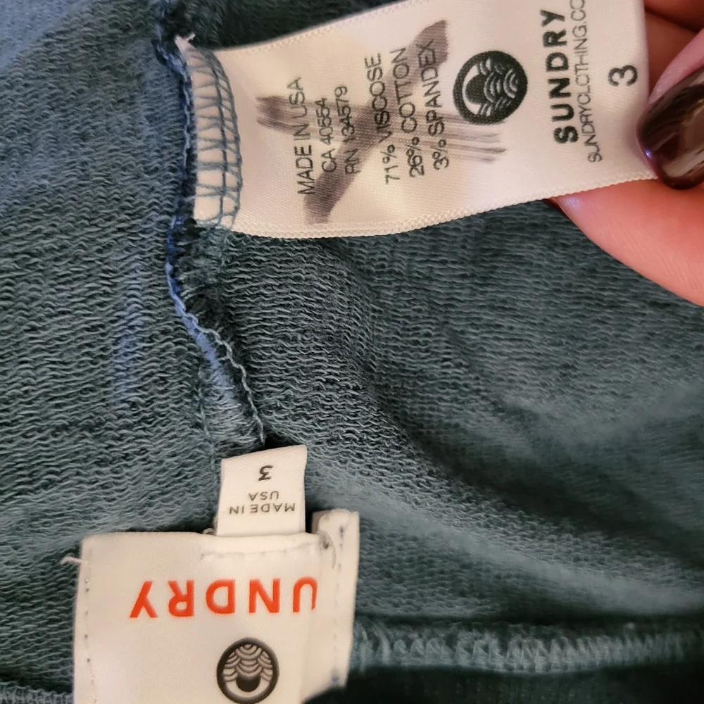 Sundry Women's Navy Drawstring Jogger Soft Sweatpants Pants‎ Size 3